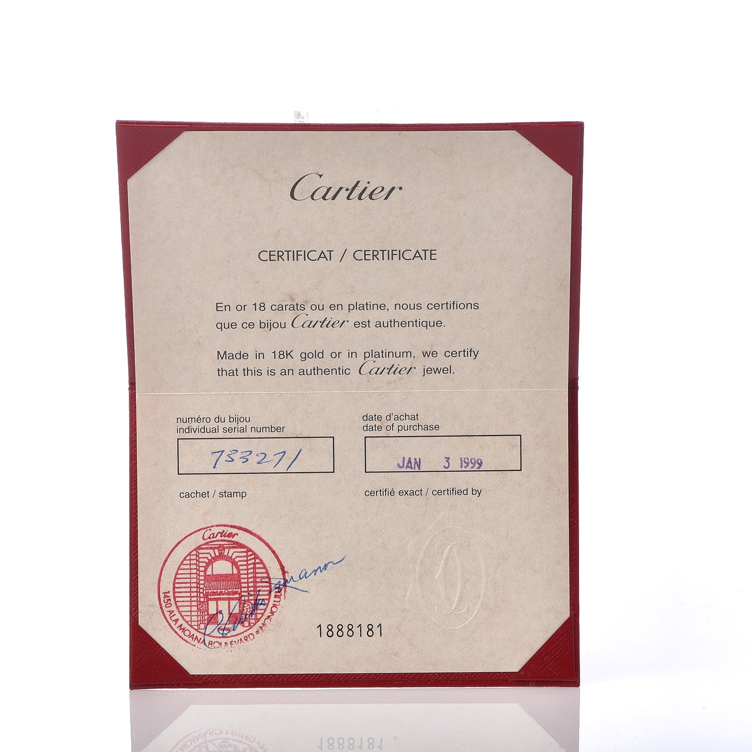 Cartier 18K White Gold Diamond Entrelaces Ring 53 6.25 5 of 6