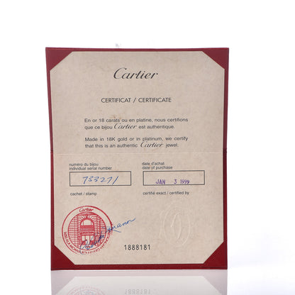 Cartier 18K White Gold Diamond Entrelaces Ring 53 6.25 5 of 6