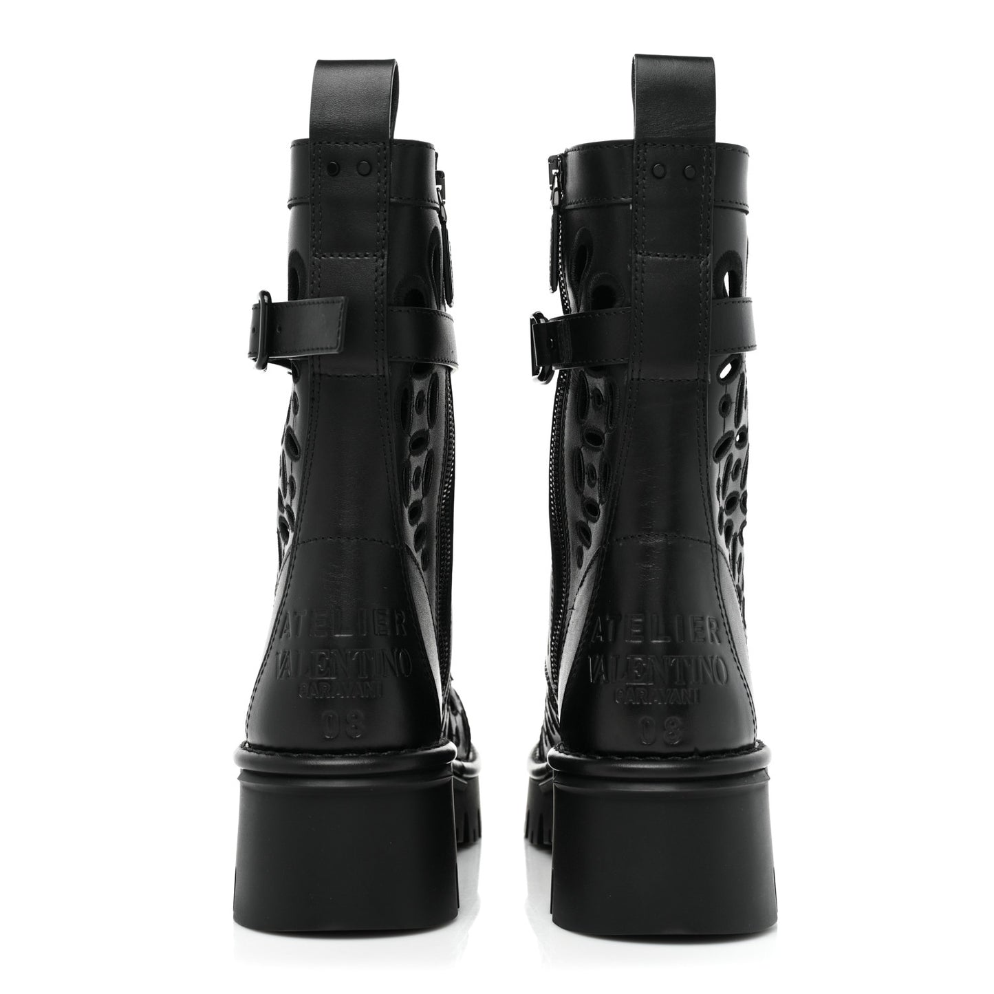 Calfskin Atelier 30/50mm Combat Boots 39 Black