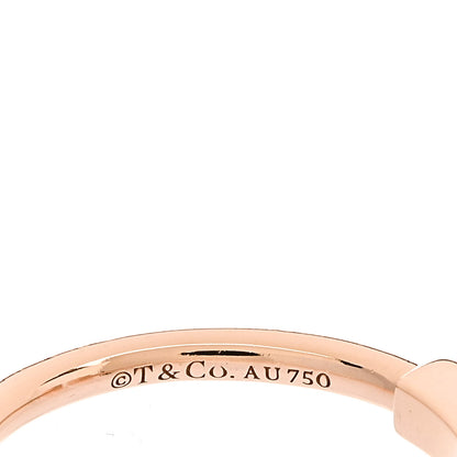 Tiffany 18K Rose Gold T Wire Ring 49 5 4 of 5