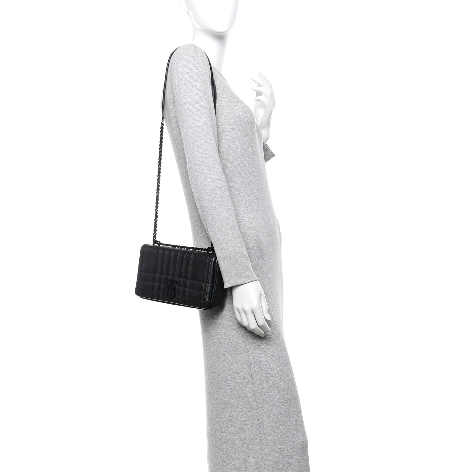 Burberry Lambskin Quilted Small Lola Bag Black 2 of 10