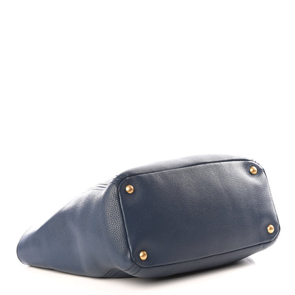 Prada Vitello Daino Side Pocket Hobo Bluette 3 of 10