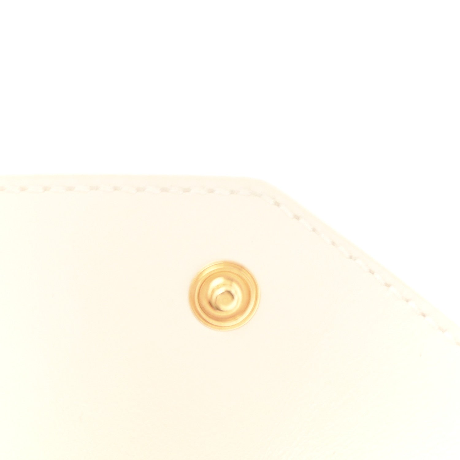 Saint Laurent Calfskin Crocodile Embossed Uptown Monogram Card Case Crema Soft 6 of 9