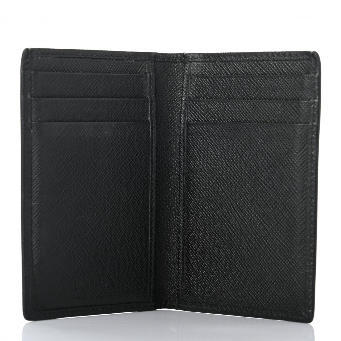 Saffiano Corner Card Holder Black