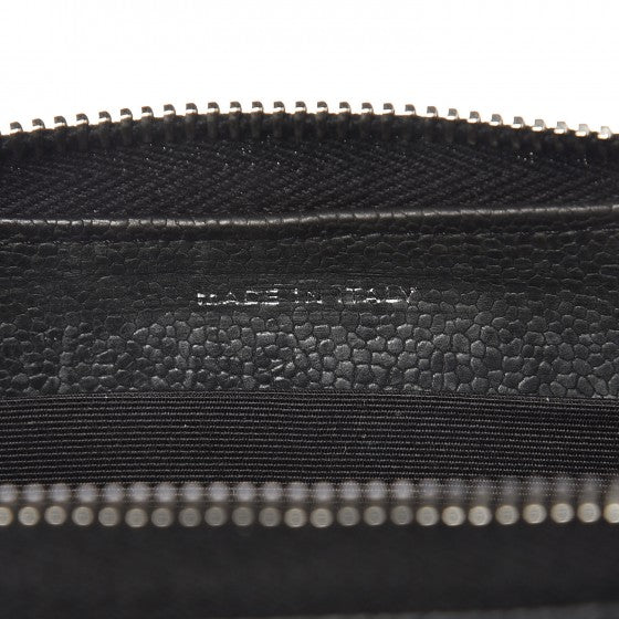 Chanel Caviar Outdoor Ligne Zip Around Wallet Black 8 of 11