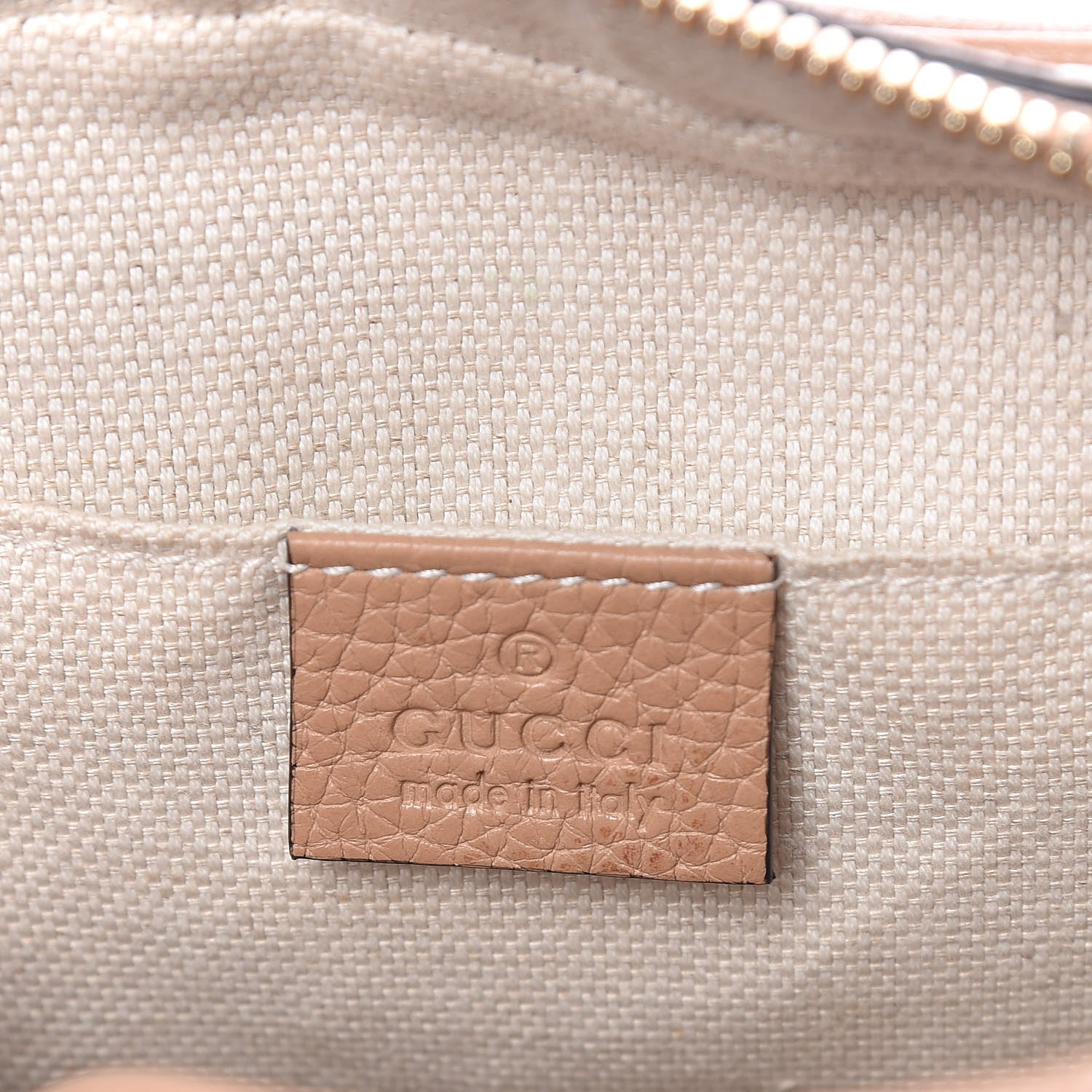 Gucci Pebbled Calfskin Small Soho Disco Bag Rose Beige 6 of 11