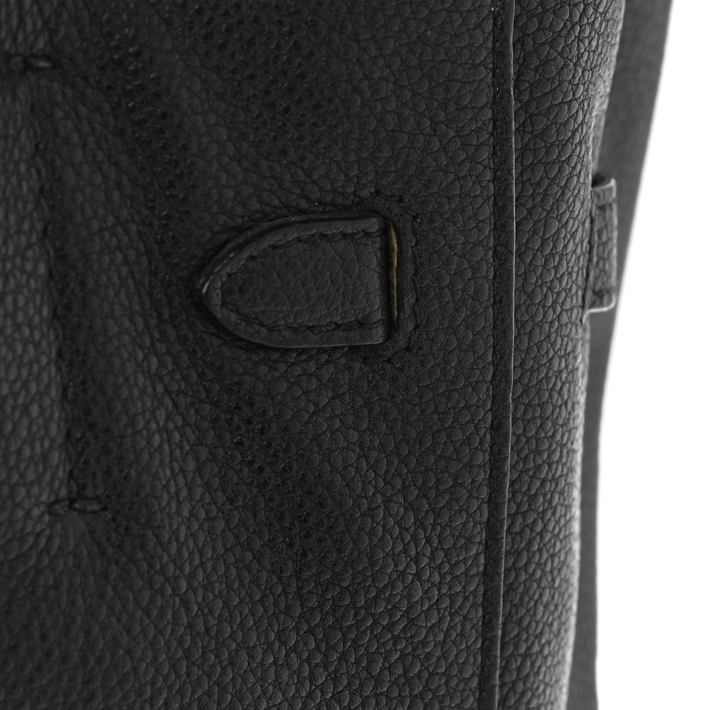 Soft Grained Calfskin Small Belt Cabas Phantom Black