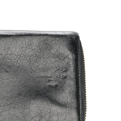 Balenciaga Agneau Giant 12 Rose Gold Hardware Continental Zip Around Wallet Black 13 of 14