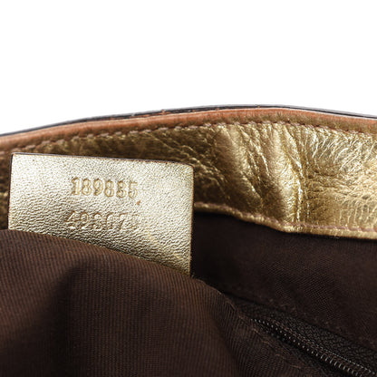 Gucci Monogram Large D Gold Hobo Metallic Gold 9 of 20
