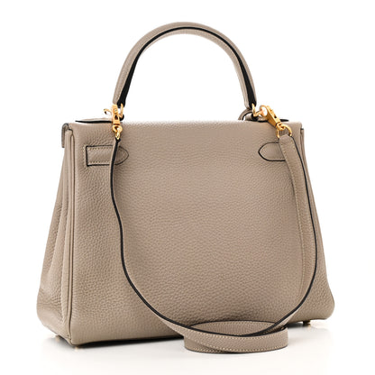 Hermes Togo Kelly Retourne 28 Gris Tourterelle 3 of 10