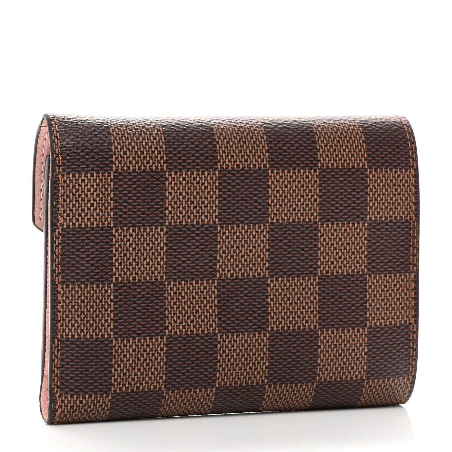 Damier Ebene Victorine Wallet Rose Ballerine