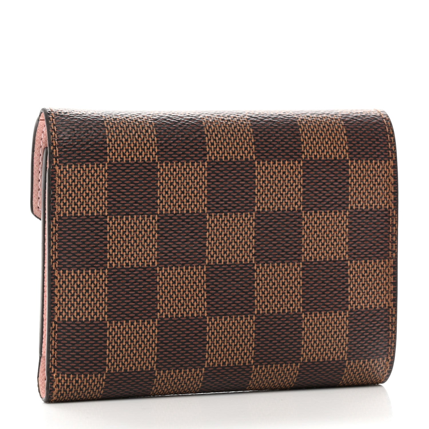 Louis Vuitton Damier Ebene Victorine Wallet Rose Ballerine 3 of 6