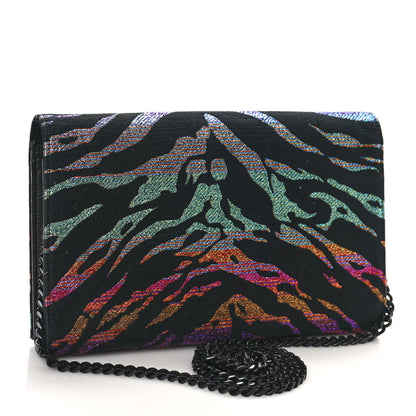 Saint Laurent Tiger Burnout Monogram Chain Wallet Multicolor 3 of 11