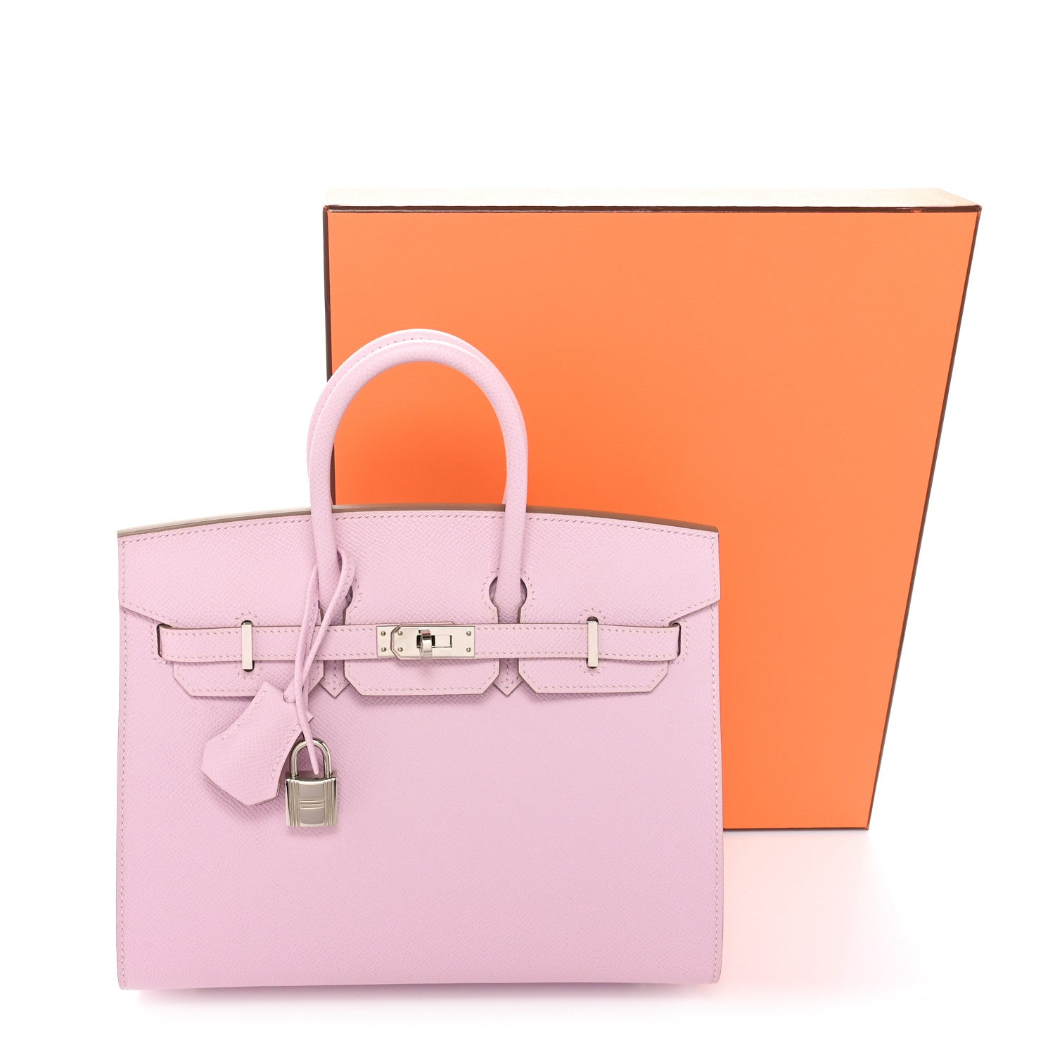 Hermes Epsom Birkin Sellier 25 Mauve Pale 11 of 11