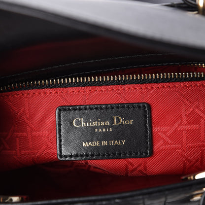 Christian Dior Lambskin Cannage Small Lucky Badges My Lady Dior Black 15 of 16