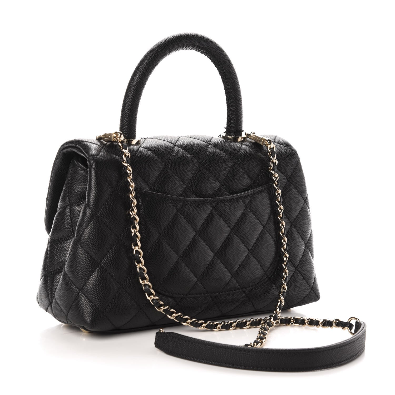 Chanel Caviar Quilted Mini Coco Handle Flap Black 3 of 11