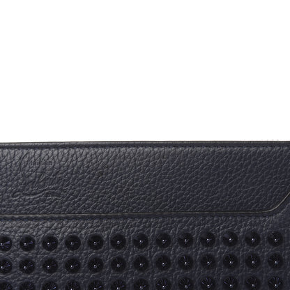 Christian Louboutin Calfskin Studded Skypouch Crossbody Clutch Marine 11 of 13