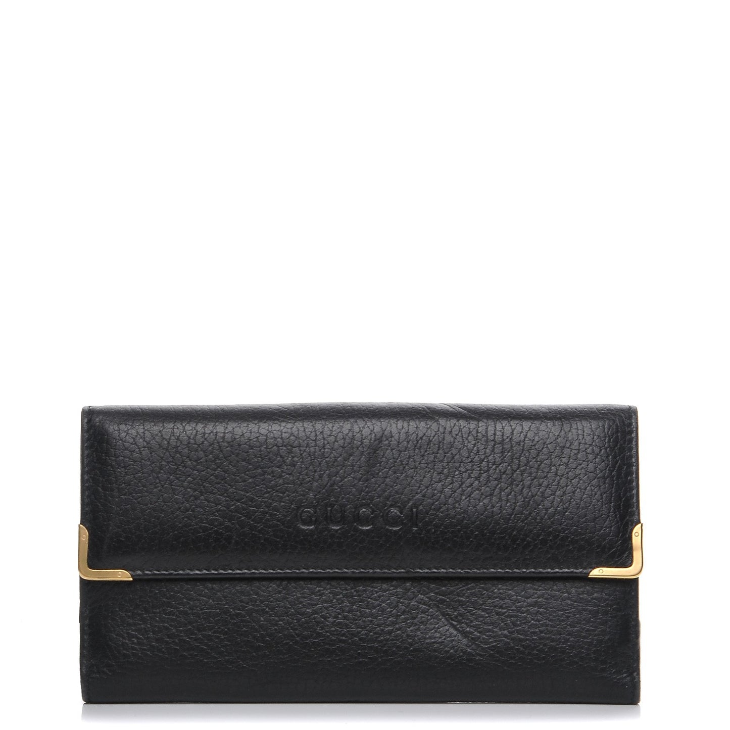 Calfskin Continental Wallet Black