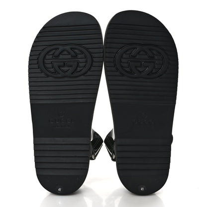 Gucci Rubber Mini Double G Womens Isla Dad Sandals 41 Black 6 of 10