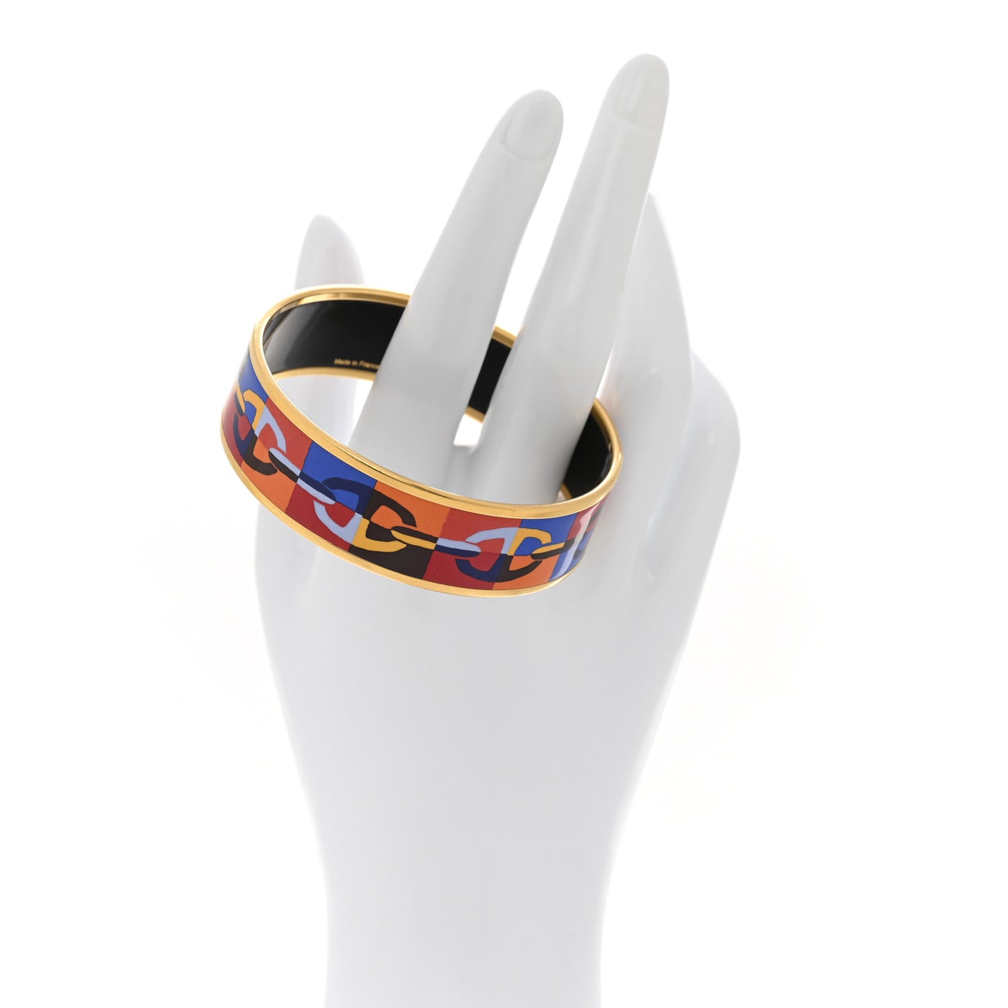 Enamel Printed Optique Chaine D'Ancre Wide Bracelet 65