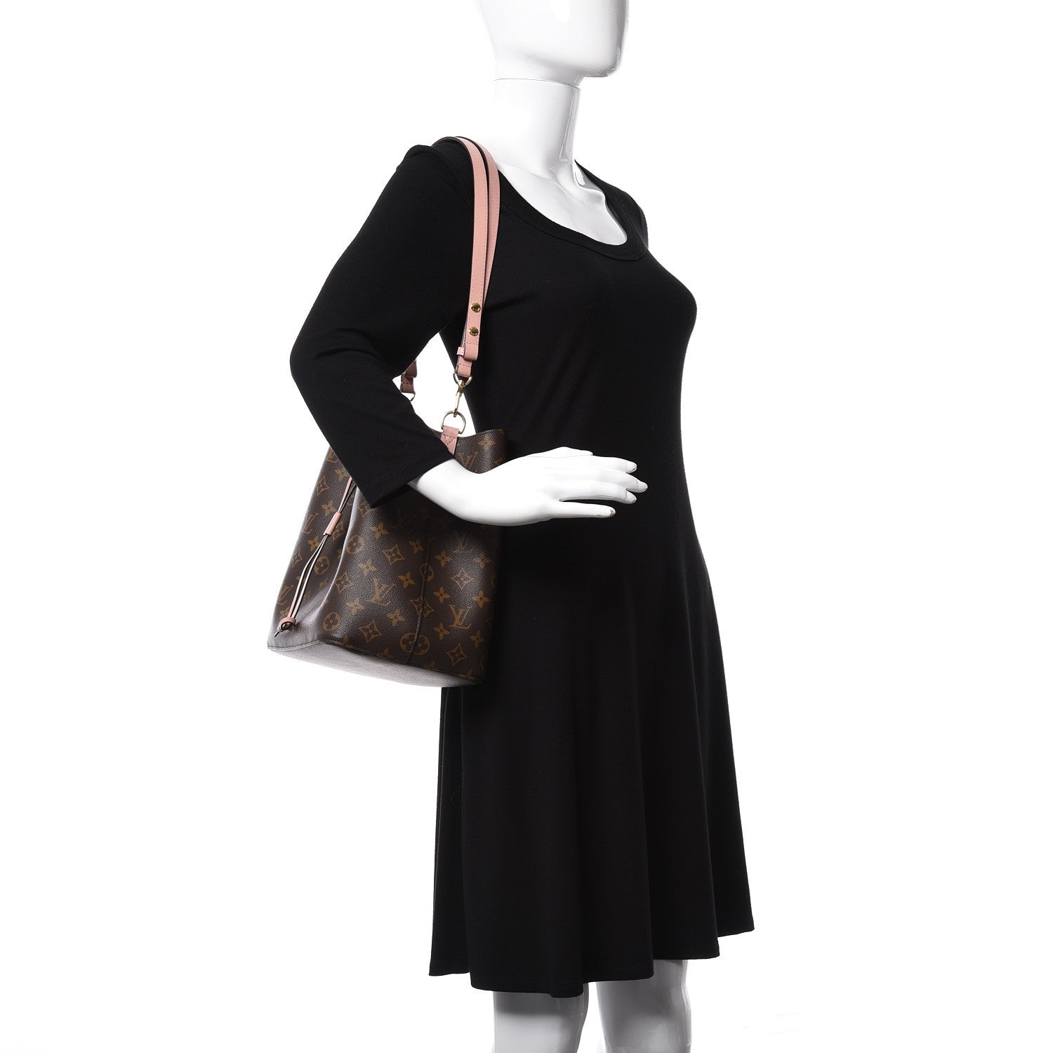 Louis Vuitton Monogram Neonoe MM Rose Poudre 2 of 11