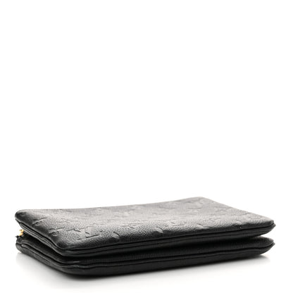Louis Vuitton Empreinte Double Zip Pochette Black 4 of 14