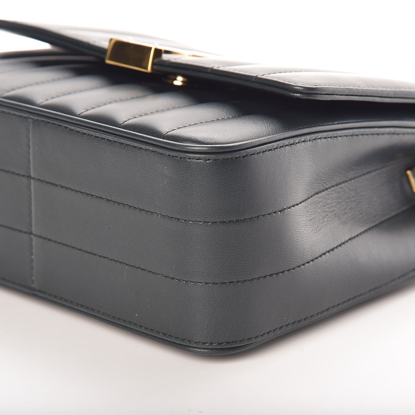 Lambskin Matelasse Monogram Medium Vicky Chain Bag Algae