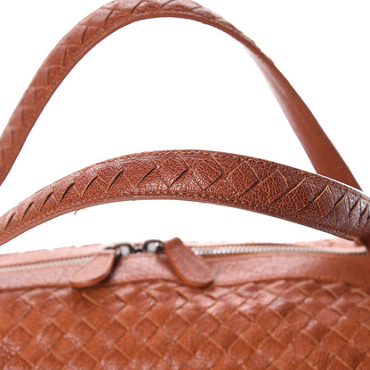 Bottega Veneta Goatskin Intrecciato Woven Top Handle Bag Copper 11 of 12