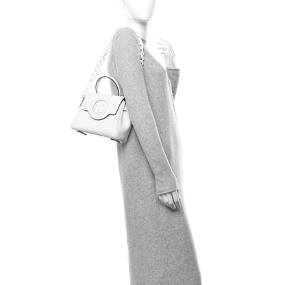 Versace Grained Calfskin Small La Medusa Top Handle Bag White 2 of 9