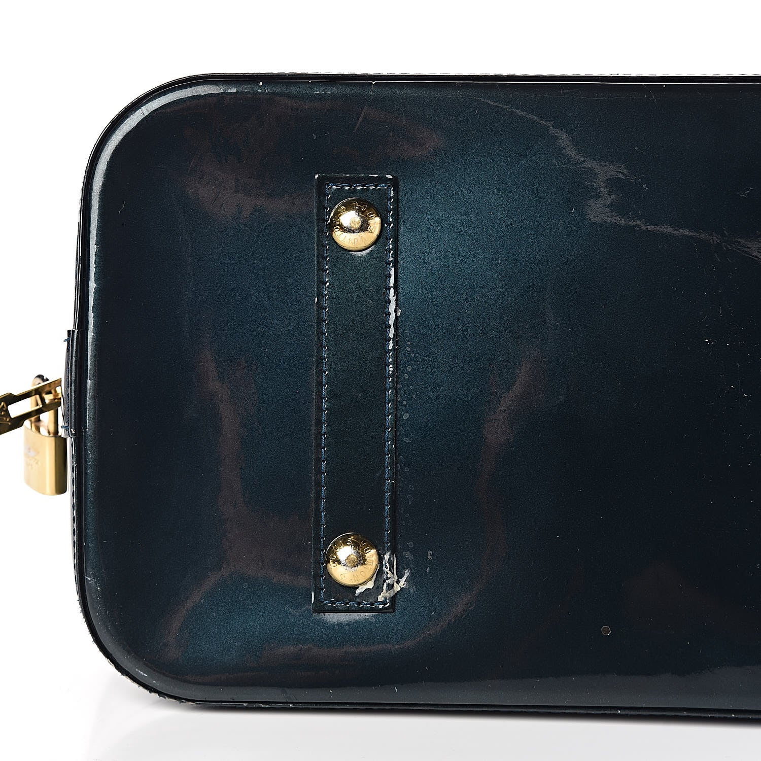 Louis Vuitton Vernis Alma GM Blue Nuit 39 of 42