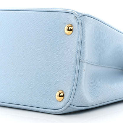Prada Saffiano Small Galleria Double Zip Tote Astrale 13 of 13