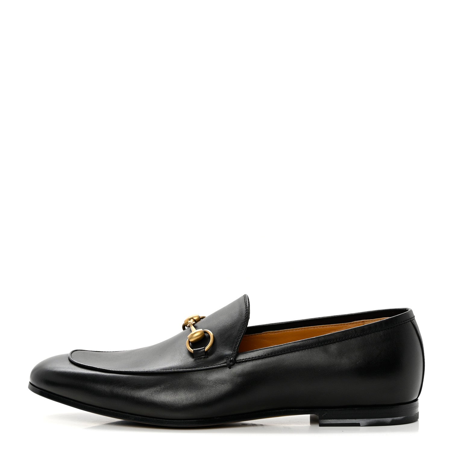 Gucci Calfskin Horsebit Mens Jordaan Loafers 10.5 Black 1 of 14