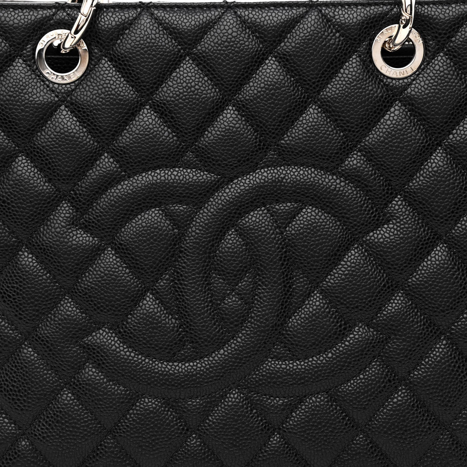 Chanel Caviar Quilted Grand Shopping Tote GST Black 8 of 10