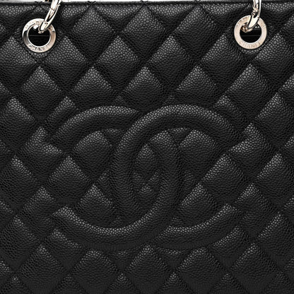 Chanel Caviar Quilted Grand Shopping Tote GST Black 8 of 10