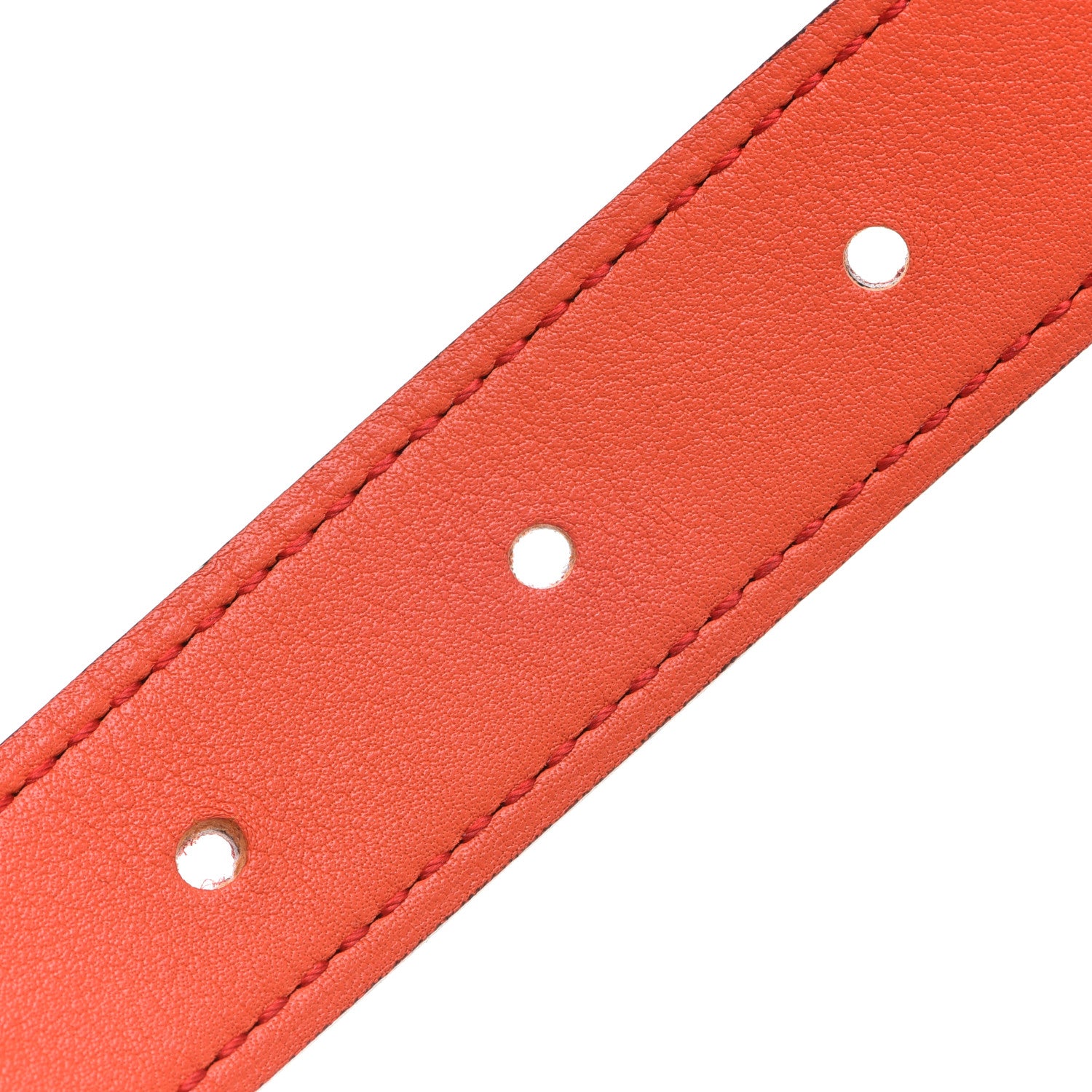 Hermes Swift Epsom 32mm Constance H Belt 80 Orange Poppy Rose Azalee 6 of 8
