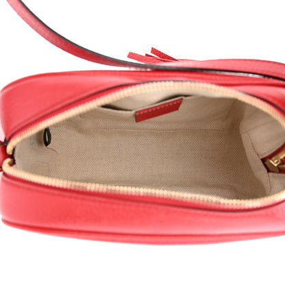 Gucci Pebbled Calfskin Small Soho Disco Bag Tabasco Red 5 of 15
