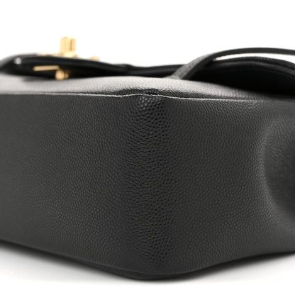 Chanel Shiny Caviar Small Preppy Shoulder Bag Black 9 of 9