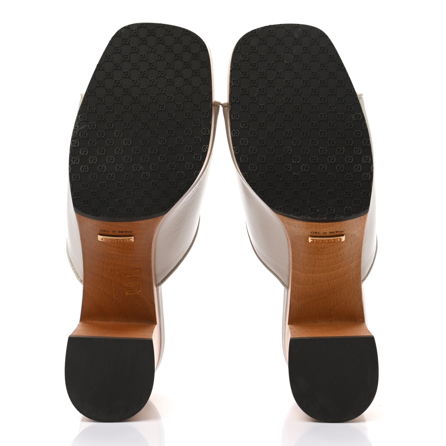 Gucci Granada Kid Houdan Platform Slide Sandals 37 Mystic White 5 of 10