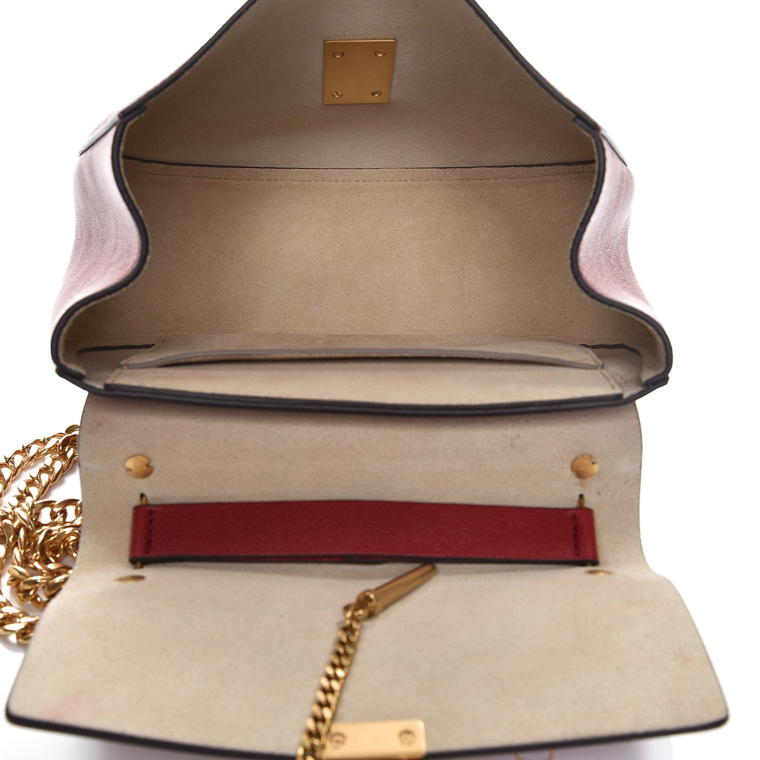 Chloe Grained Lambskin Drew Shoulder Bag Intense Red 5 of 7