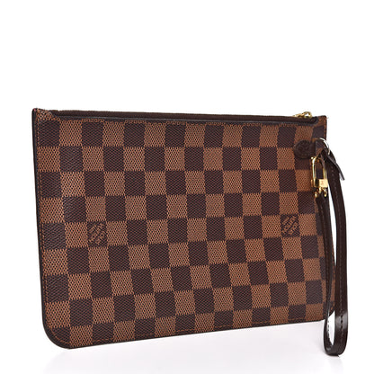 Louis Vuitton Damier Ebene Neverfull MM GM Pochette 3 of 10