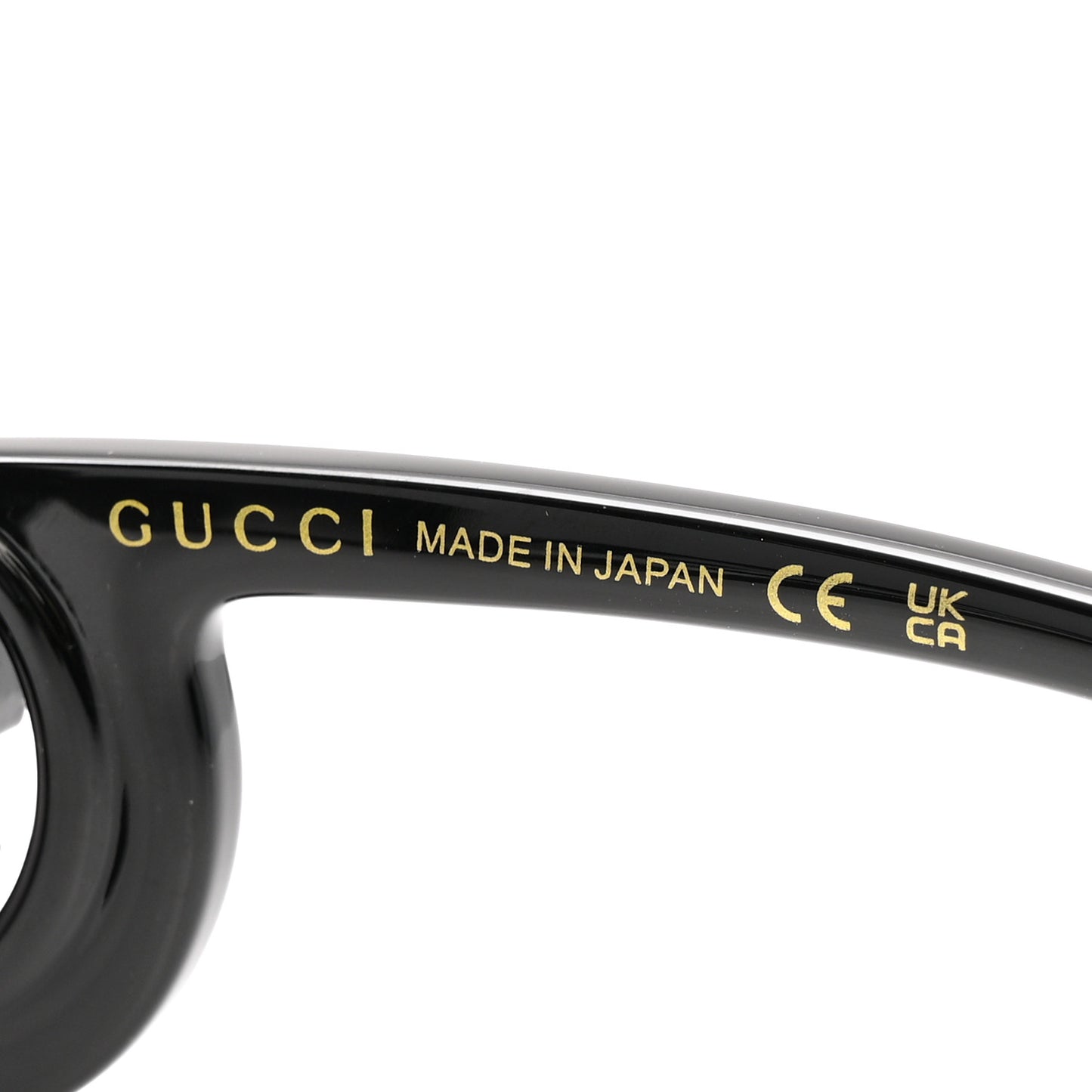Acetate Rectangle Frame Sunglasses GG1326S Black