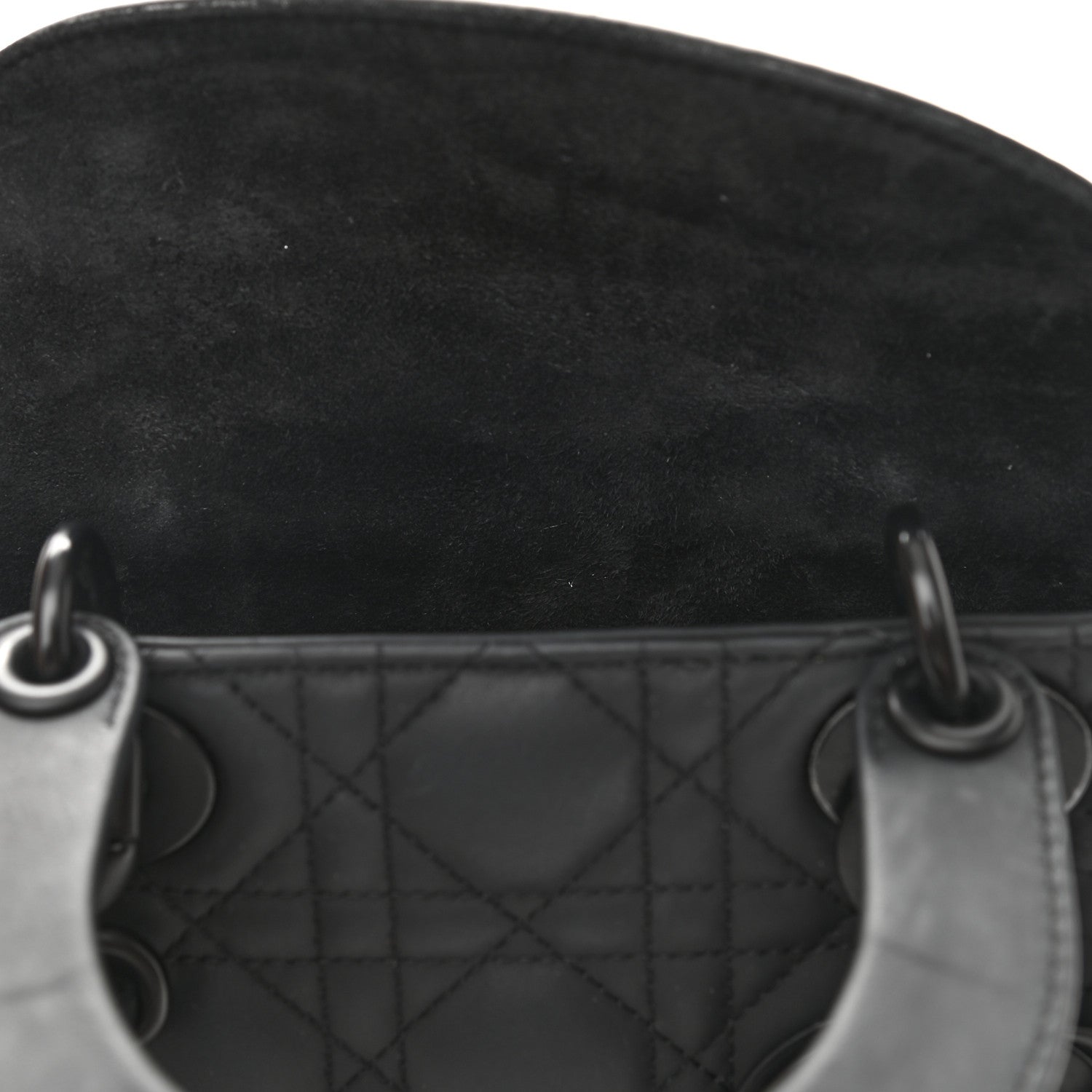 Christian Dior Ultra Matte Calfskin Cannage Small My ABCDior Lady Dior Black 12 of 12