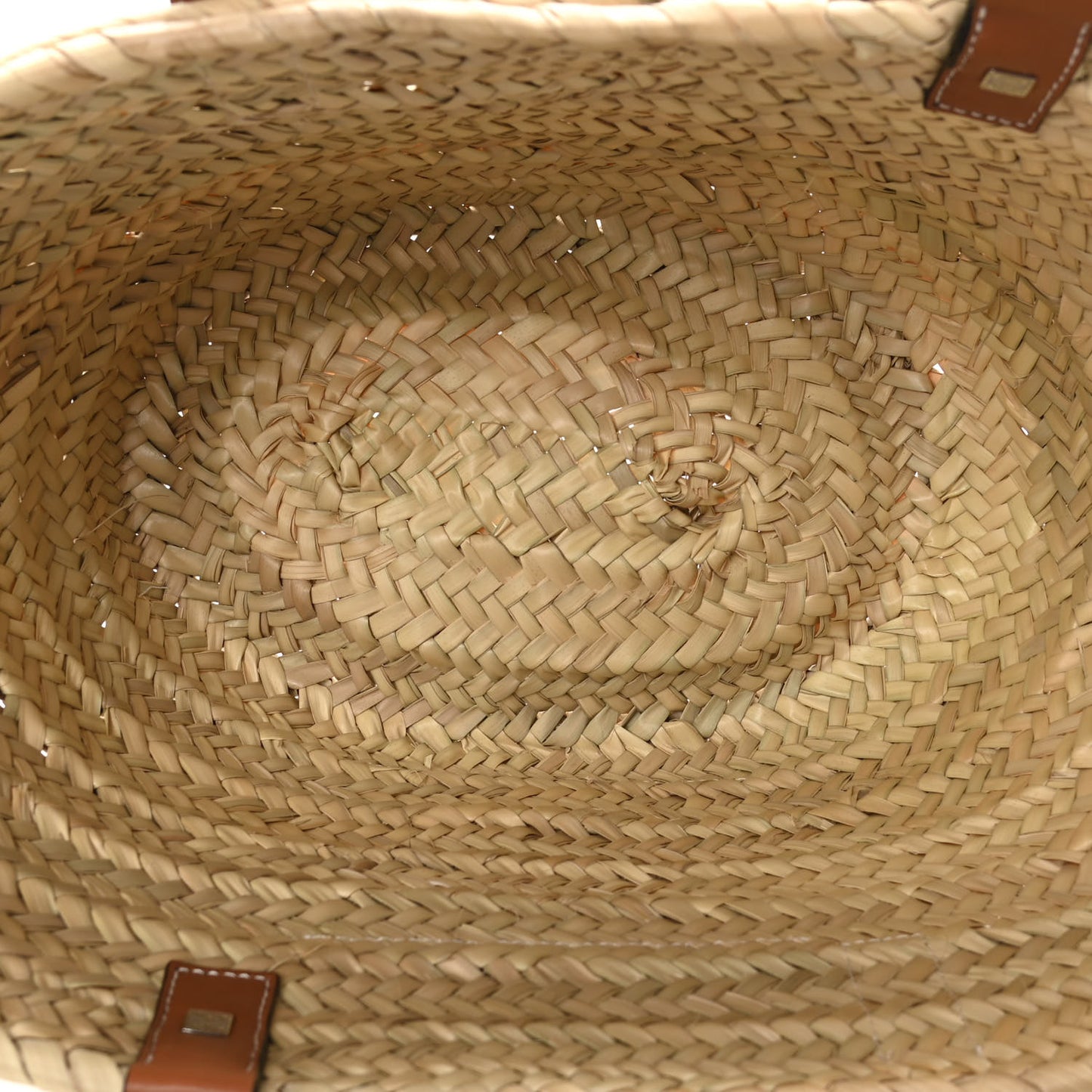 Raffia Basket Tote Bag Natural Tan