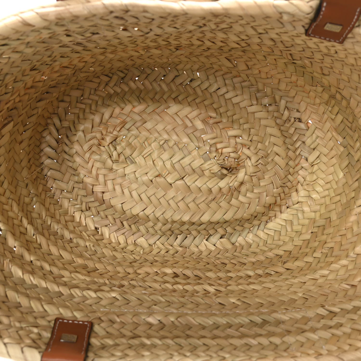 Loewe Raffia Basket Tote Bag Natural Tan 4 of 4