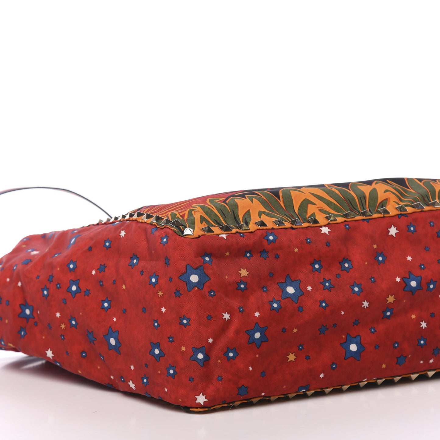 Canvas Enchanted Wonderland Medium Rockstud Reversible Tote Rosso