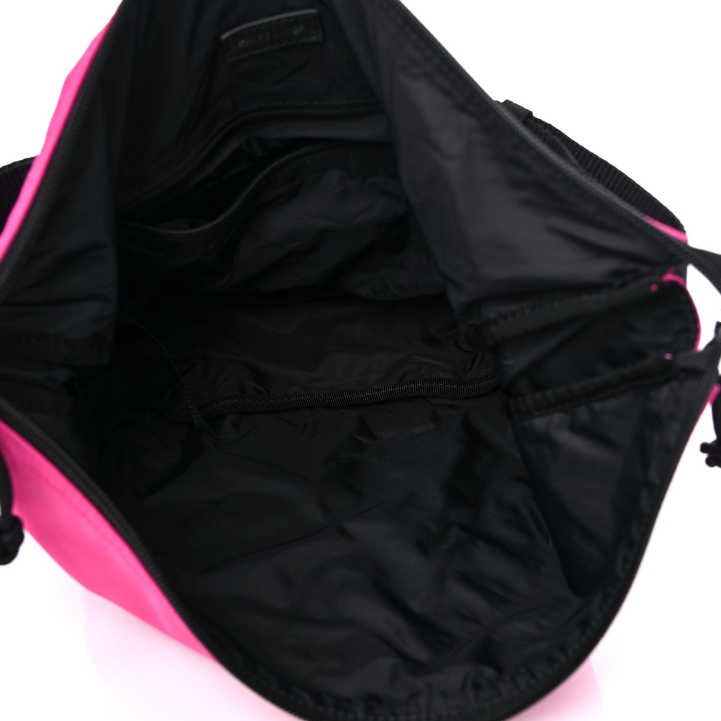 Nylon Wheel Logo Sling Bag Fluo Pink