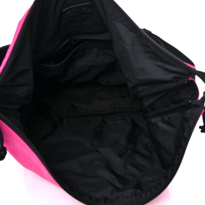 Balenciaga Nylon Wheel Logo Sling Bag Fluo Pink 5 of 10
