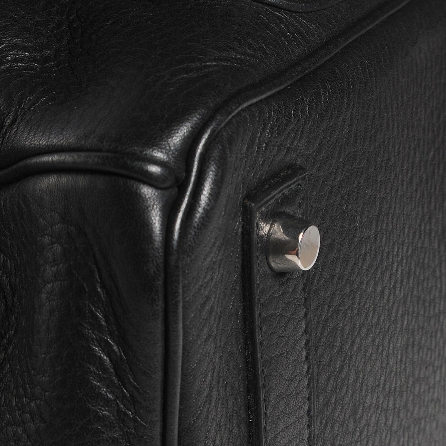 Hermes Taurillon Clemence Steve 45 Black 8 of 17