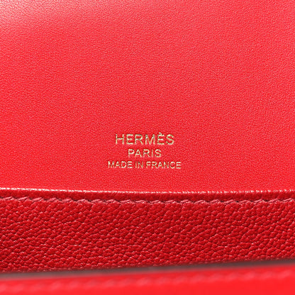 Hermes Allegro Mini Sac Roulis Rouge Piment 6 of 11