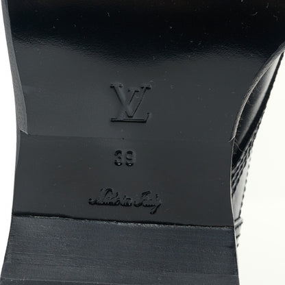 Louis Vuitton Calfskin Metropolis Flat Ranger Boots 39 Black 6 of 8